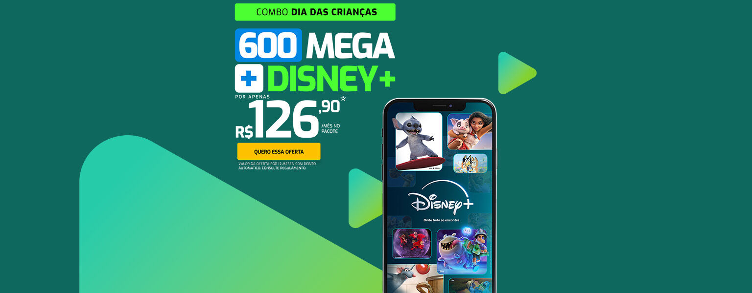 600 Mega + Disney+ 126,90