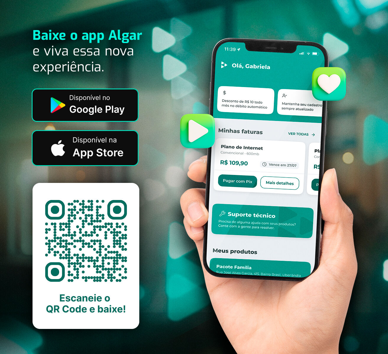 Baixe agora o aplicativo Algar