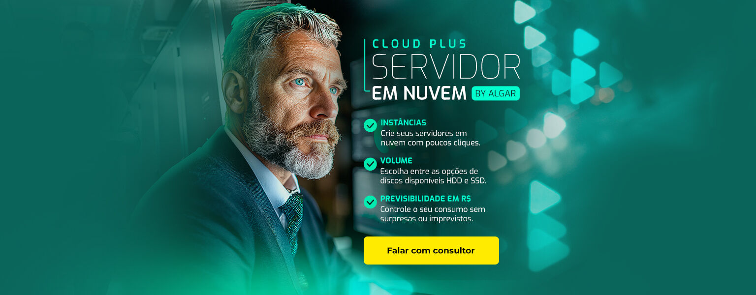 Cloud Backup Algar, um sistema de backup  em nuvem para reduzir  os custos de TI. 