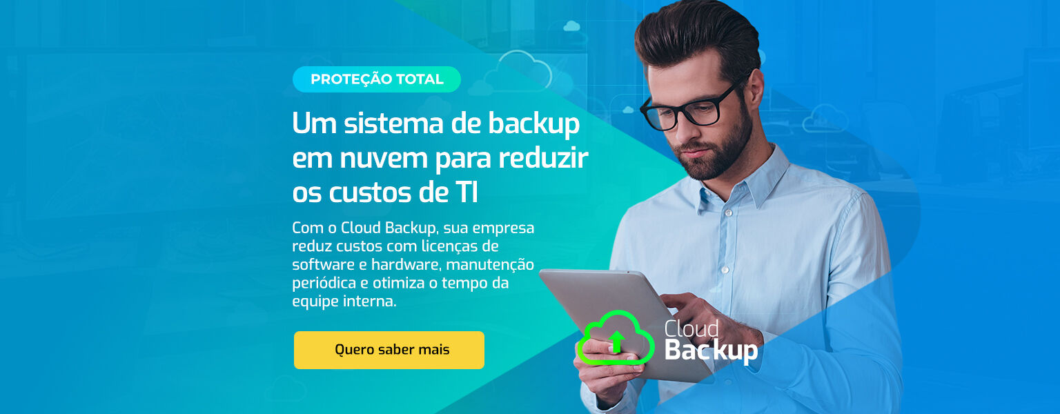 Cloud Backup Algar Telecom, um sistema de backup  em nuvem para reduzir  os custos de TI. 