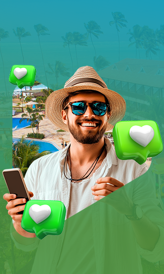 Uma viagem incr&iacute;vel te esperando aqui