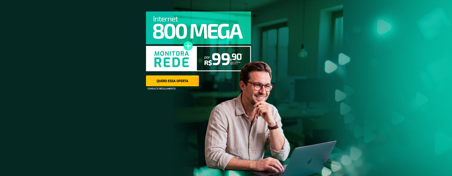 800MB + Monitora rede = 99,9